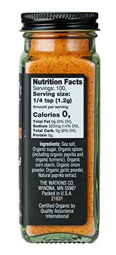 Image of Watkins Organic Seasonings with Salt, 4.2 Ounce, Pack of 3