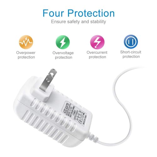 Image of 12V Power Supply, 12 Volt 2A 24W DC Power Supply with On Off Switch, White Switching LED Power Adapter, AC 110V to 12V Transformer Plug for LED Strip Lights with 5.5 /2.1 DC Female Connector, 3 Pack