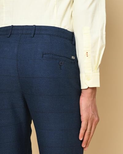 Image of Blackberrys Men's Cotton Blend Slim Casual Trousers