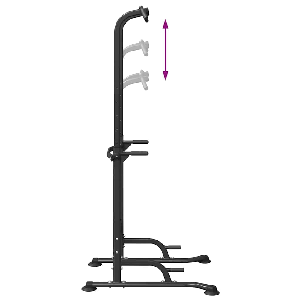 Power Tower Dip Station Höhenverstellbar 102 x 95 x 210 cm - Klimmzugstange Kraftstation für Home Gym Ganzkörpertraining
