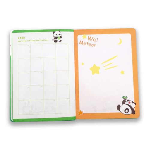 Image of COI Cute Panda Diary - 192 Pages Hardcover Notebook for Kids, Girls & Teens | Panda Happy Bamboo Design | Personal Journal for Writing, School, Gifts