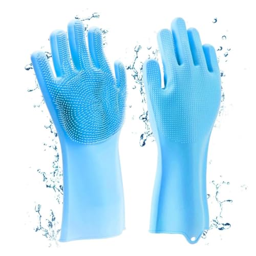 Guantes de aseo para mascotas con diseño de cinco dedos y cabezales densos 4