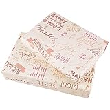 🎂 Lieferumfang: 4 Stück Happy Birthday Geschenkpapier mit Sprüchen auf Deutsch.