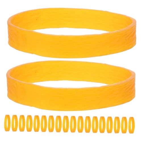 POPETPOP 20 Pcs Snowboard Bindings Ski Brake Retainer Bands Rubber Straps for Winter Sports