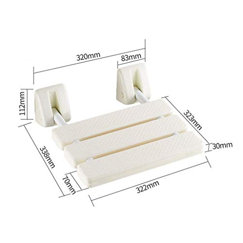 Tabouret mural à abattant et chaise de douche pliable pour PMR