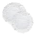 Round 6 inch Paper Lace Table Doilies – White Decorative Tableware Disposable Placemats (Pack of 100)