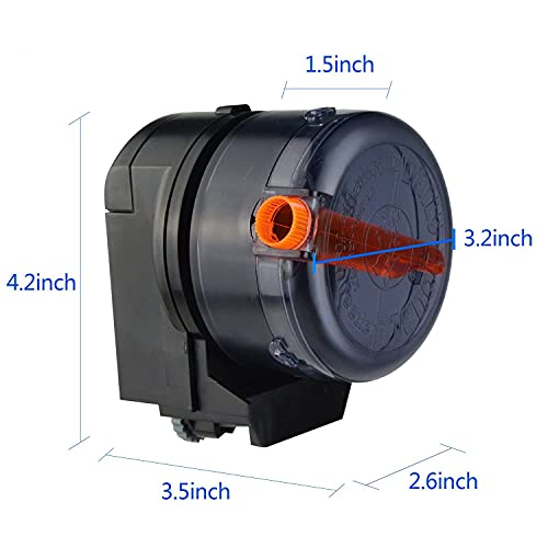 Saim Battery-Operated(AA) Automatic Fish Feeder for Aquariums, Fish Feeder Auto Dispenser for Holidays Weekend and Travel
