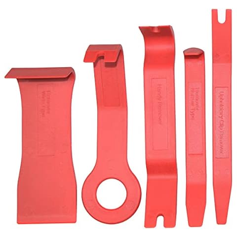 CNWOOAIVE Car Trim Removal Tool Kit 5Pcs Door Panel Remover Tools for Auto Upholstery Repair Dashboard Audio Console Radio Installer Cover