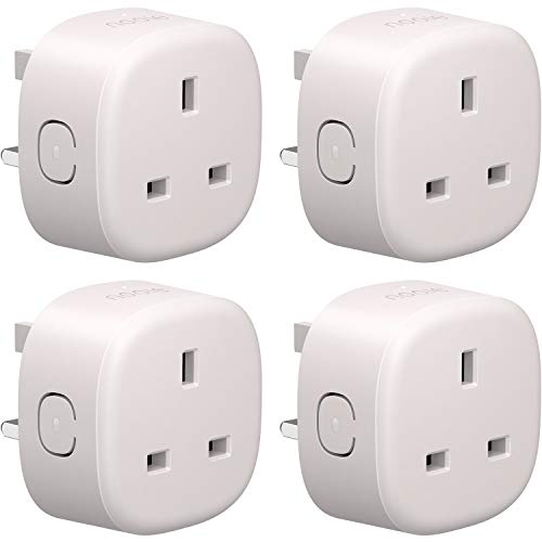 Nooie Smart Plug WiFi Outlet Compatible with Alexa, Google Home, Wireless Socket Remote Control Timing Function No Hub Required 4-Pack
