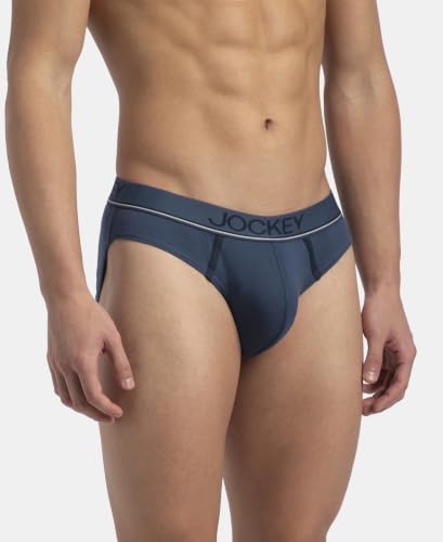 Image of Jockey 8044 Men's Super Combed Cotton Rib Solid Brief with Ultrasoft Waistband