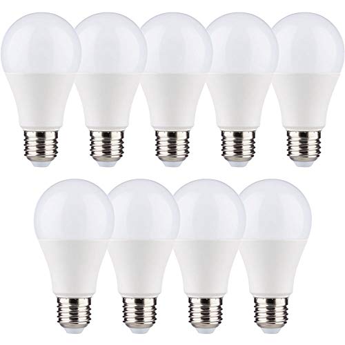 9 x Müller-Licht LED Leuchtmittel Birnenform A55 7W = 40W E27 matt 470lm Ra95 Flicker-Free warmweiß 2700K 180°
