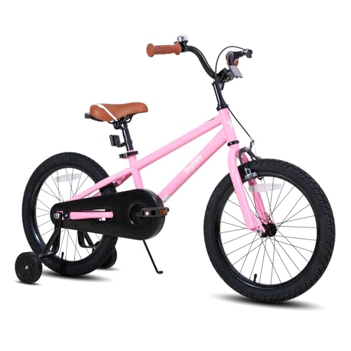 JOYSTAR 18 Inch Kids Bike for Age 5-8 Girls Bikes 5 6 7 8 9 Years Old BMX Style Children Bicycles with Kickstand Birthday Gift Pink