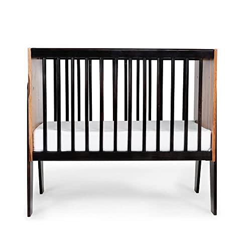 Image of Wakefit 2-in-1 Baby Cot | 1 Year Warranty | Baby Cot Bed, Wooden Cradle for Baby, Cribs & Cots Furniture - Bumblebee (Sheesham Wood, Crib Convertible to Study Table)