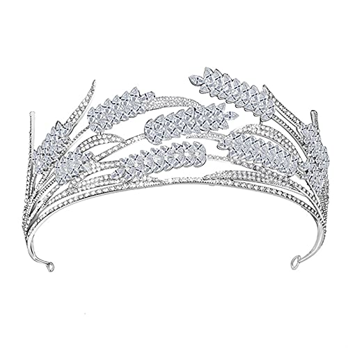Diadema de desfile de diamantes de imitación cómoda y firme
