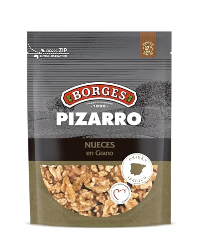 Ya en mundofriki.es: Borges - Nueces en Grano Finca Pizarro Borges - Producto de España - Alto contenido en Omega 3 - Ricas en Antioxidantes - Frutos Secos sin Gluten - Paquete de 130 gramos