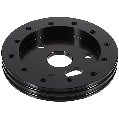 Baluue ステアリングホイールアダプター 6穴から3穴 0.5インチ増加 高強度アルミ製 車用スペーサー 自動車部品