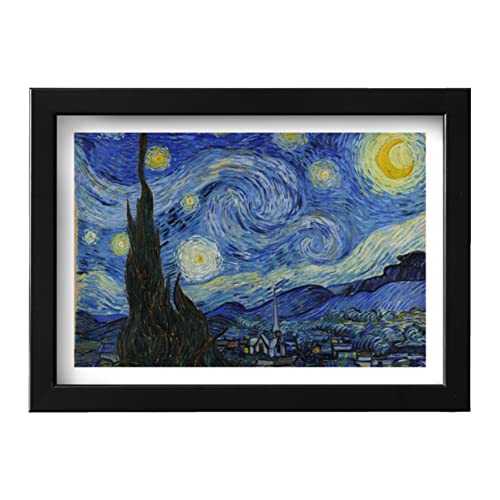Nuit étoilée Van Gogh impression d'art encadrée papier Archival