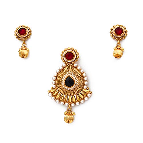 Joyas de cobre chapado en oro Multi Red-Black-Crystal el regalo perfecto para aniversarios