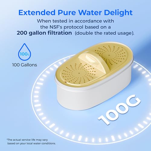 Waterdrop Wasserfilterkartuschen für Waterdrop Wasserfilterkrüge, 2er-Pack