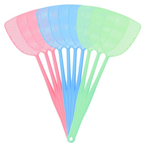 Fliegenklatsche 10 Stück, Fliegenschutz, Mückenschutz Für Verwendet, Um Fliegen, Wespen, Mücken Und Andere Insekten Abzuwehren, Farblich Sortiert