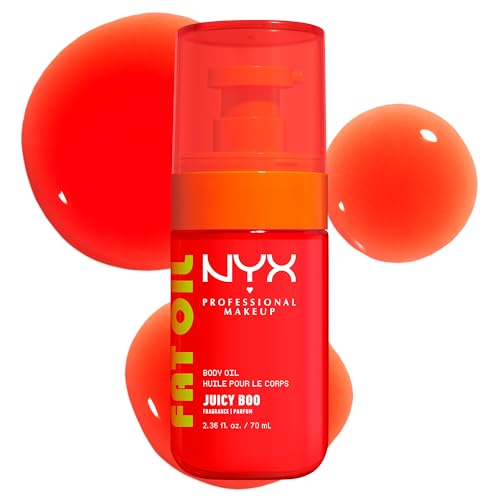 NYX PROFESSIONAL MAKEUP Fat Oil Body Oil in Juicy Boo, Citrus Scented Body Glow Moisturizer With Vitamin E for 24HR Hydration and Glowing Skin, Brightening Finish, Vegan & Cruelty-Free - image 1