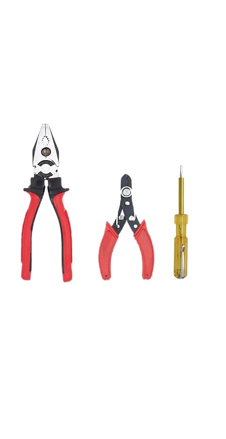 Sky Blue Multipurpose Prosfessional Home & Office, Shop Wire cutting Used Hand Tools Plier Kit (3 Piece) ATC-121