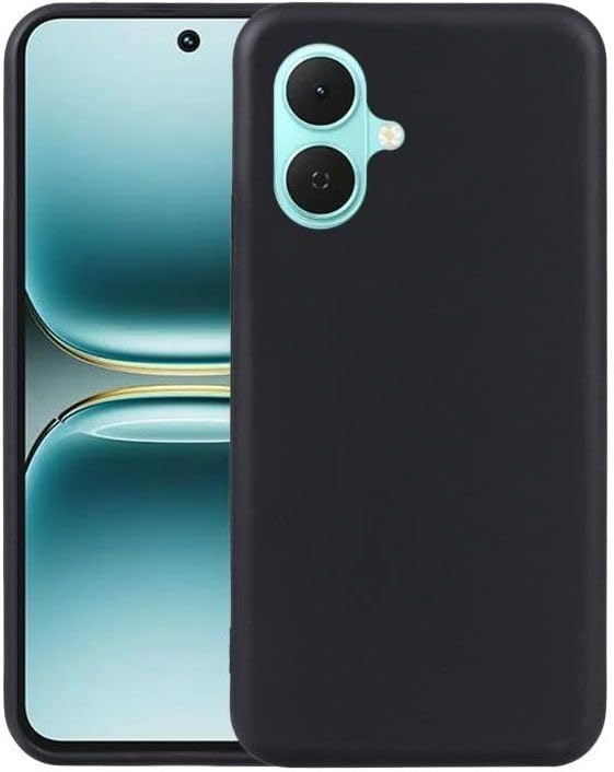 Image of Designerz hub Infinix Smart 10 Back Cover | Soft Silicone Slim Back Case Cover for Infinix Smart 10- Black