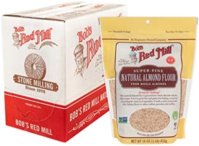 Bob's Red Mill Natural Almond Flour, 16 oz (Pack of 1) - Non GMO, Gluten Free, Vegan, Paleo Friendly, Keto Friendly, Kosher