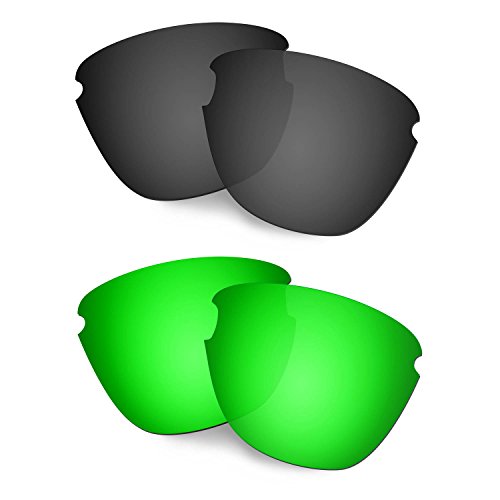 Lentille rechange Oakley Frogskins Lite noir vert verre remplacement lunettes de soleil
