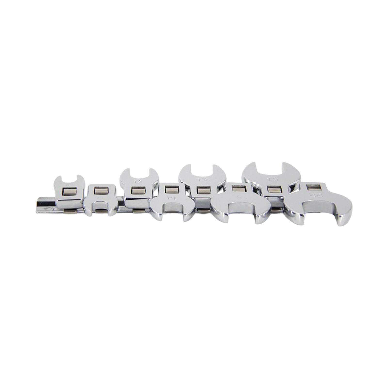 Set di 8 chiavi metriche da 10-22 mm, resistenti alla ruggine, con attacco da 3/8", confezione da 2