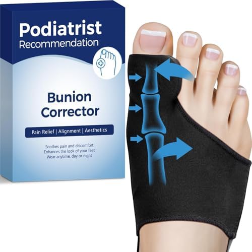 Bunion Corrector for Women and MenHabioer Bunion Corrector for Women and Men, Breathable Big Toe Straightener, Bunion Relief Splint & Pad, Comfortable for Day/Night Use, Fit for R/L, Washable