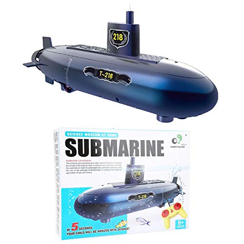 Mini RC Submarine, Remote Control Submarine Model Toy Diving Boat Ship Toy Educational Experiment Toys Set