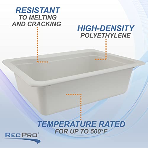 Recpro Rv Composite Sink | 25Inches X 19Inches | Single Basin Rv Sink | Black Granite Or White Color Options (White) #TOP3
