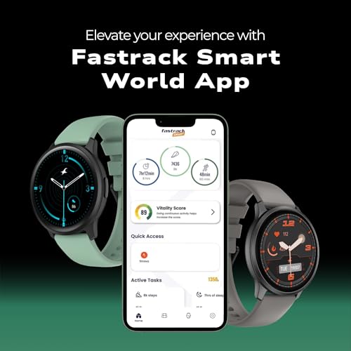 Image of Fastrack Jupiter R3 1.38 inch Ultra UV Round Display with Nitro Fast Charging,Single Sync BT Calling, HRM, SPO2, Upto 5 Days Battery Life Smart Watch for Man & Woman - Warm Grey