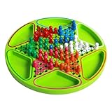 Gioco Di Dama Da Tavolo,Gioco Di Scacchi Esagonale Da Tavolo | Set di da per Dama e Scacchi con Perline Colorate in Legno | per Adulti, Celebrazione, Viaggio, Scuola, Casa