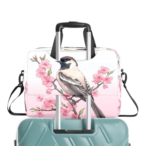 Maletín para laptop con diseño Floral Cherry Blossom rosa miniatura 6