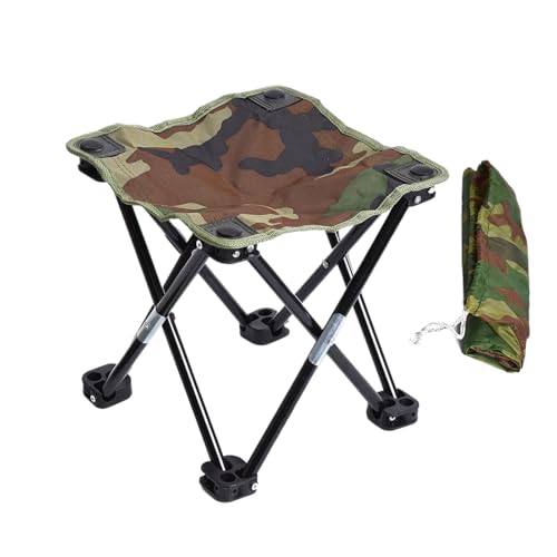 Taburete plegable genérico | Silla de viaje retráctil de 11 Pulgadas | Taburete de senderismo de pesca no tejido | Asiento ergonómico de diseño ligero no resbaladizo impermeable