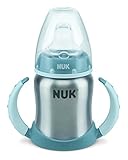 Diseño práctico y moderno NUK Taza de acero - Easy Learning - Azul