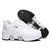 KUXUAN Kids Rolschaatsen Meisjes Jongens, Inline Skate, 2-in-1 Multifunctionele Schoenen, Verstelbare Quad Rolschaatsen…