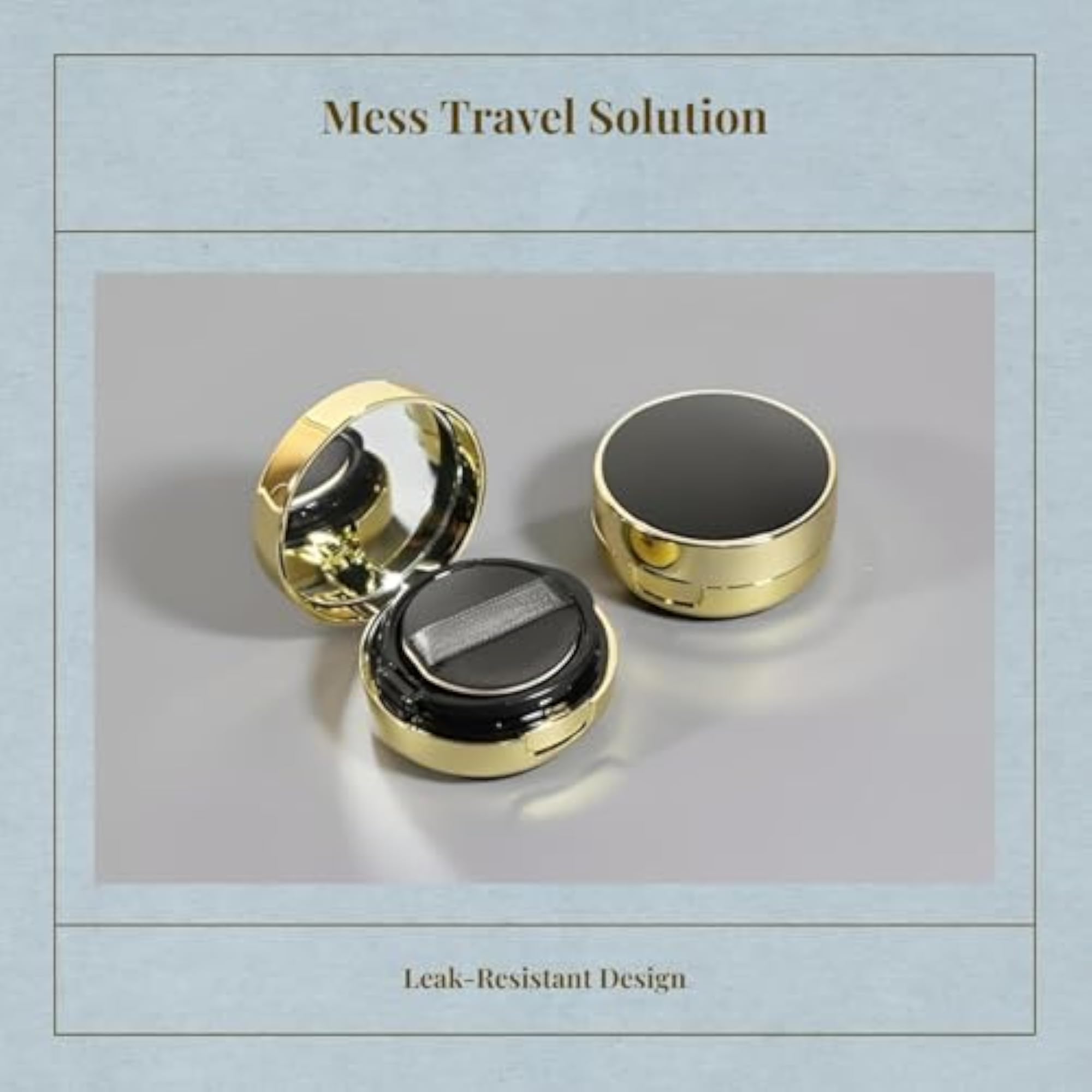Makeup Sponge Case with Mirror & Puff
