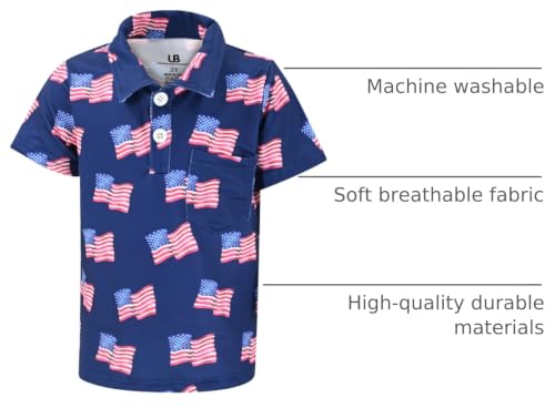 Image of Unique Baby Moisture Wicking Kids Polo Shirts for Toddler Boys Polo Shirt