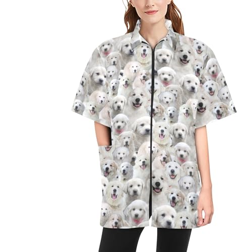 COWCUTE Great Dane Print Jackets for Pet Groomer Barber, Waterproof Smock Pets Grooming Jacket, Great Dane Dog Lover Gifts