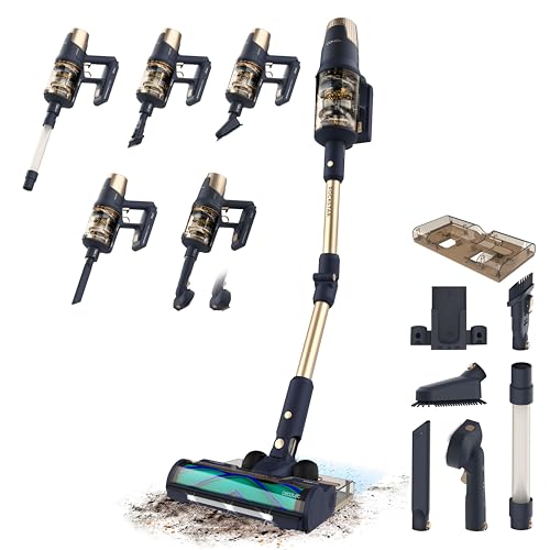 Cecotec Aspiradora Escoba sin Cable Conga Rockstar RX70 AquaPet Flex. 300AW, 780W, Motor Alto Rendimiento, Cepillo Hairless XL, Autonomía 100mins en Modo Eco, Tubo Flex, Luz LED y Sistema de Fregado