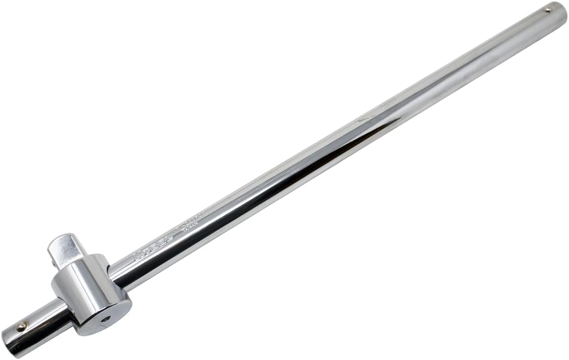 K Tool International 24070 3/4" Drive Sliding T-Handle Ratchet Socket for Garages, Repair Shops and DIY, Polished, Heat-treated Chrome Vanadium Steel, Rust and Corrosion Resistant Finish