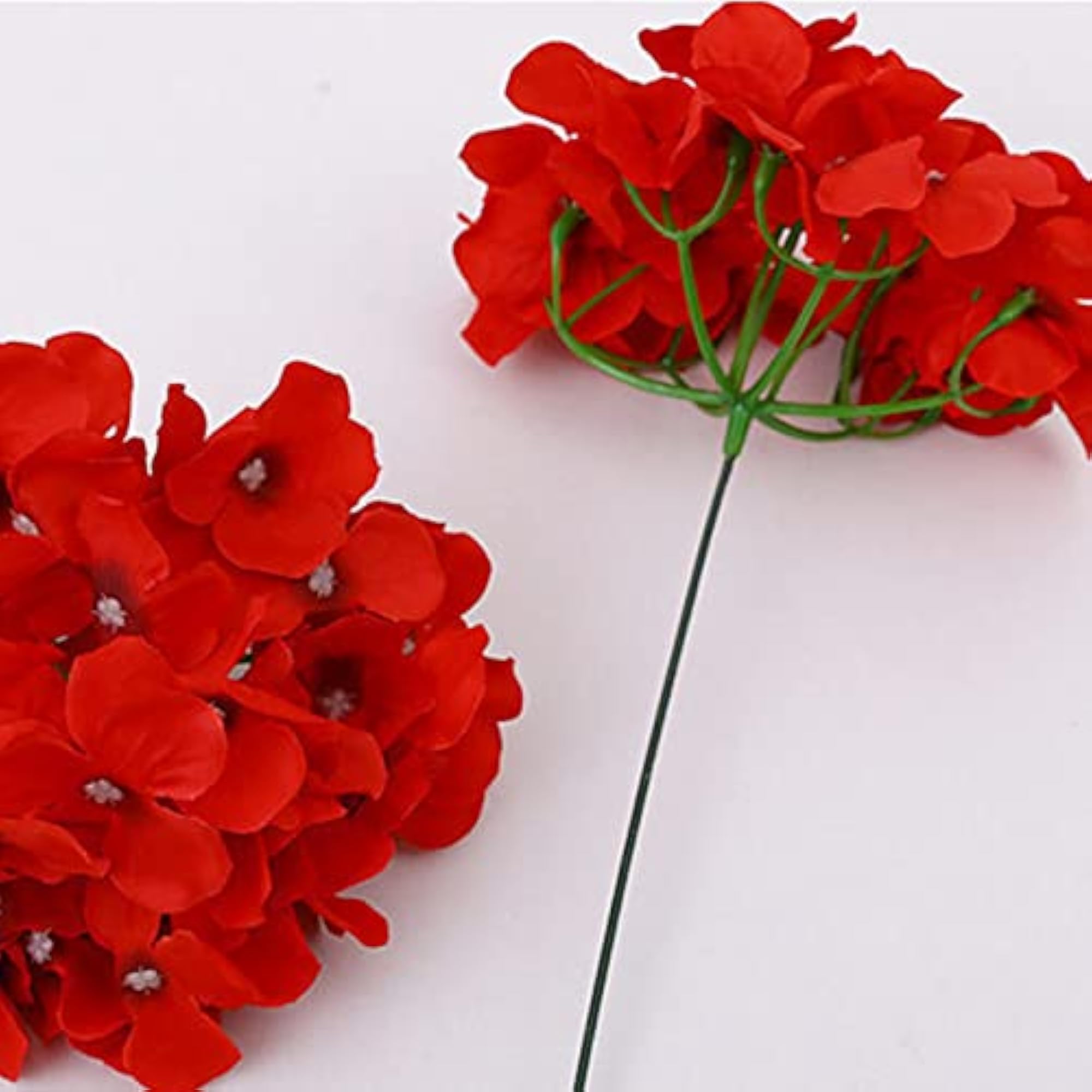 30 Pcs Silk Hydrangea Heads, Artificial Flowers