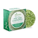 Solid Shampoo Bar And Conditioner Effect Hair Soap – 100% Organic Shampoo Bars For Hair With All Natural Plant Based Essential Oils & Zero Waste Biodegradable Packaging (Mint And Chamomile)