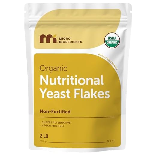 Organic Non-Fortified Nutritional Yeast Flakes, 2 Pounds | Rich in Vegan Protein, B Vitamins & Beta-glucans | Keto Friendly, Dairy Free Cheese Substitute, Non-GMO, Gluten Free