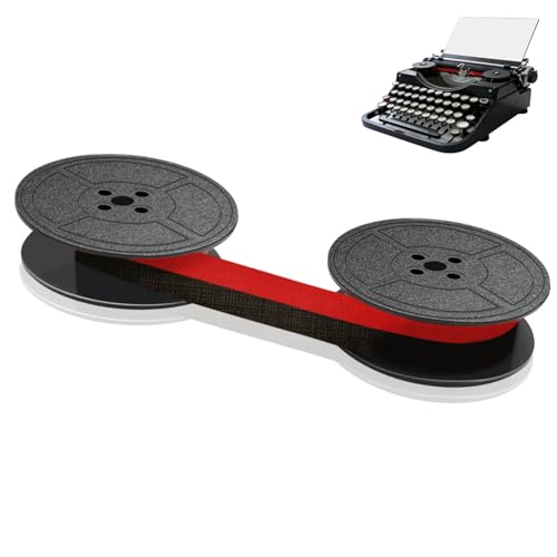 pangutheos Schreibmaschine Farbband, 10M x 13MM Schreibmaschinenband, Farbband Schreibmaschine für DIN 2103 32755 und Andere Alte Schreibmaschinen, Klare und Präzise Druckergebnisse (Rot)