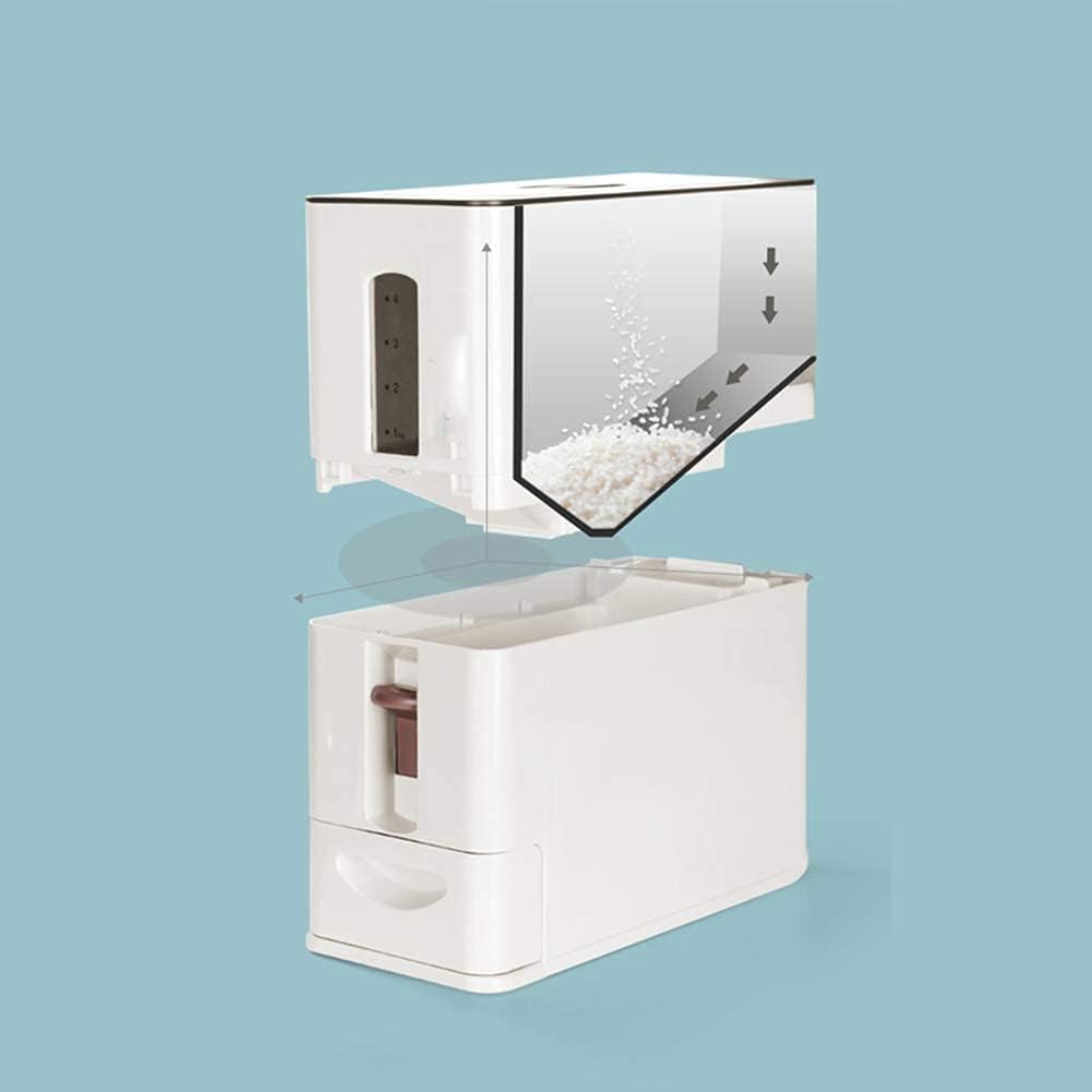 Rice Dispenser Container Cereal Bean Storage Bin Kitchen Organizer Flour Sealed Box With Each Dispensing 75Gram