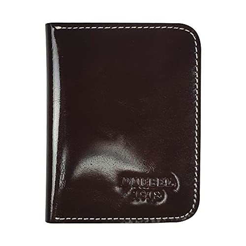 DUEBEL Full-grain Genuine Leather Slim Front Pocket Wallets, Minimalist Thin Card Holder, Card Case Wallet